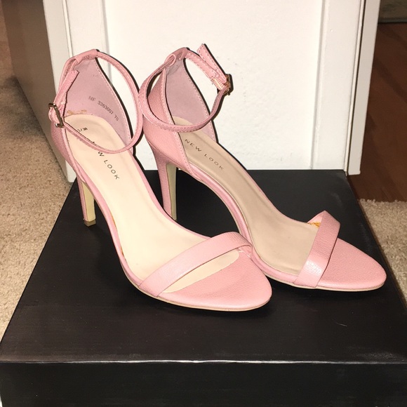 pink heels new look